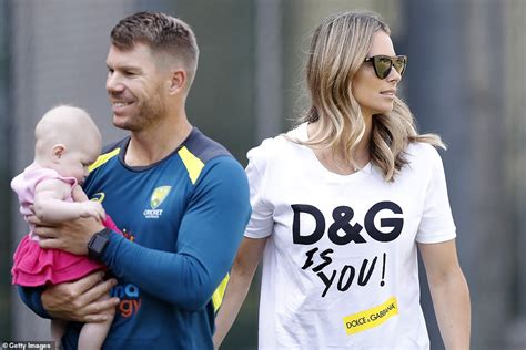 Cricketer David Warner And Glamorous Wife Candice Are All Smiles At The Mcg Daily Mail Online