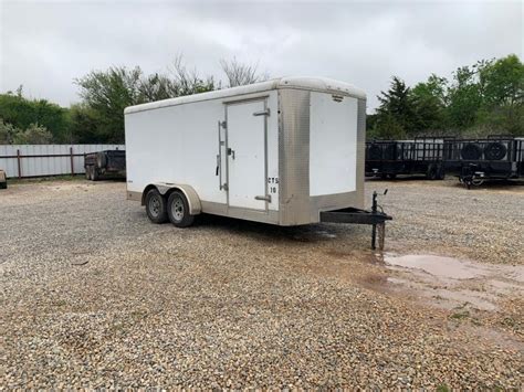 7 X 16 Tandem Axle Enclosed Trailer Used Enclosed Cargo Trailers