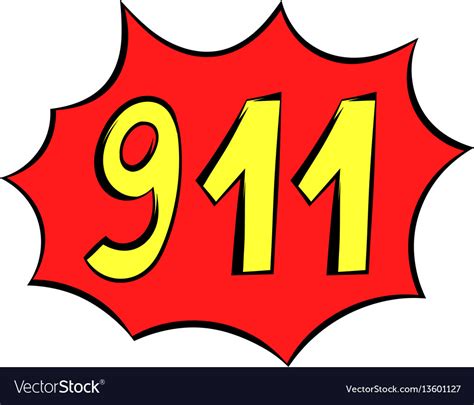 Emergency 911 Icon Icon Cartoon Royalty Free Vector Image