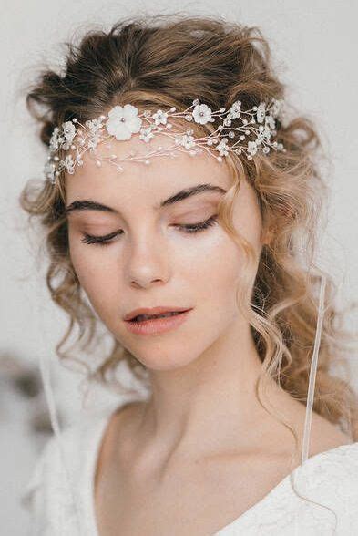 Bohemian Crown Style Wedding Hair Vine Katarina By Debbie Carlisle