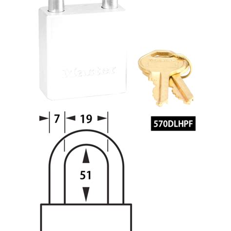 Master Lock 570dlhpf Aluminum Padlock 2in Shackle 1 12in For Sale