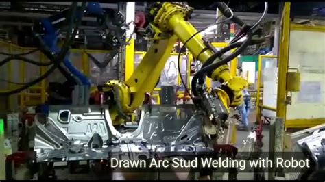 Drawn Arc Stud Welding With Robot Youtube