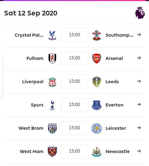 Epl Fixtures This Weekend Check Out This Weekends English Premier