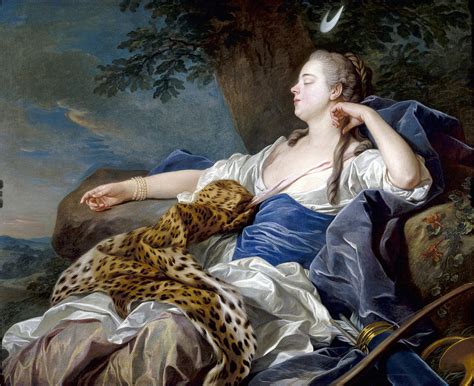 Diana In A Landscape Painting By Louis Michel Van Loo