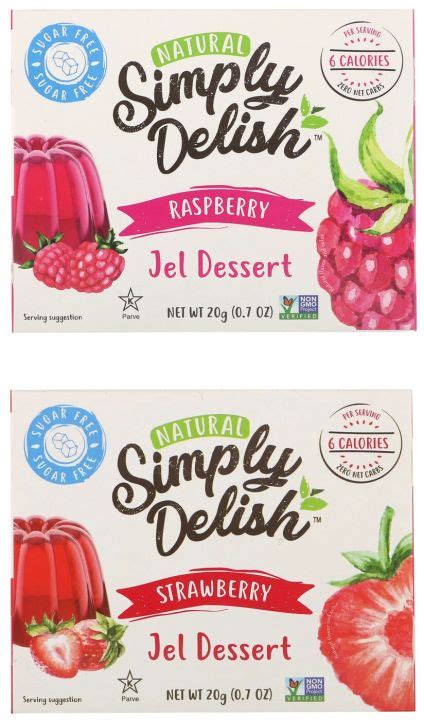 [pre order] natural jel dessert by natural simply delish 20g jelly raspberry strawberry sugar