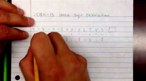 It is designed primarily to allow publishers to calculate the valid isbns from a. ISBN 13 check digit calculation - YouTube