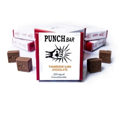 Punch Bar 225mg Dark Chocolate Seasalt Edibles Order Weed Online From