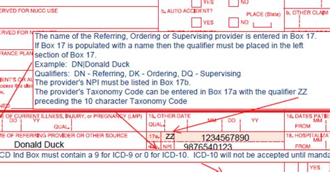 Cms 1500 Box 17 Referring Provider With Example Cms 1500 Claim Form