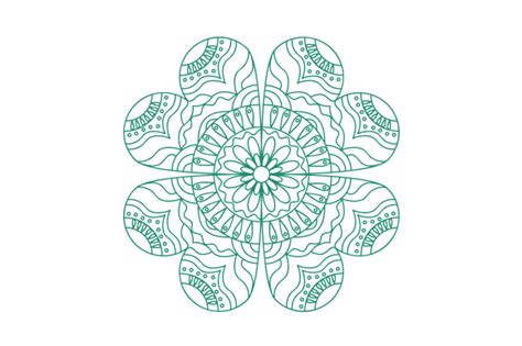 Four Leaf Clover Mandala Svg Cut File By Creative Fabrica Crafts