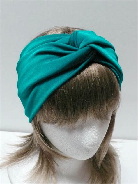 Items Similar To TEALBLUE Jersey Twist Turban Headband On Etsy