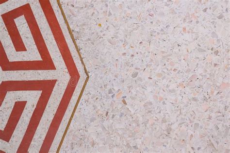 Terrazzo Polished Stone Floor And Wall Pattern And Color Surface Stock