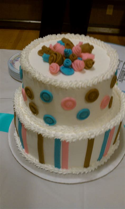 He is interested in the meaning of your grammar! KerriCakes: Cute as a Button Baby shower cake