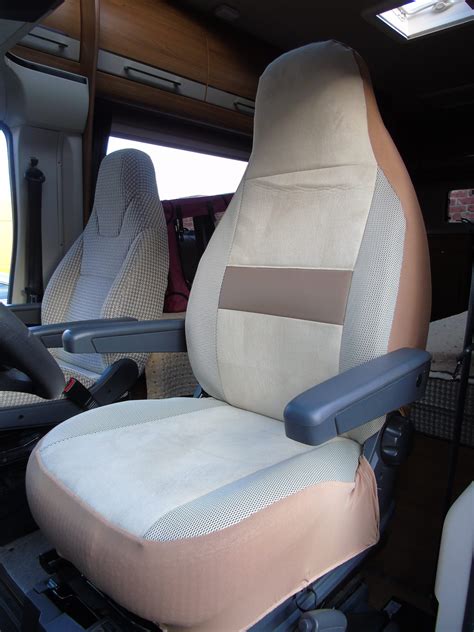 Mercedes Motorhome Tall Pilot Seat Covers Imala In Ivory Mh 1002