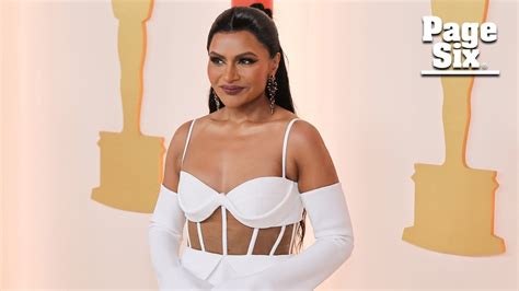 Mindy Kaling Shows Off Pound Weight Loss In White Hot Gown At Oscars