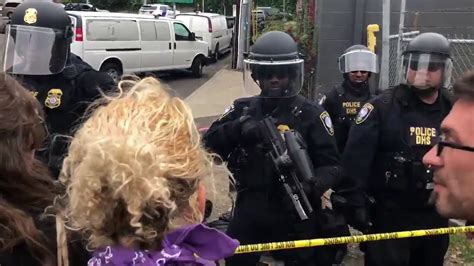 Authorities Take A Portland Occupy Ice Protester Into Custody Youtube