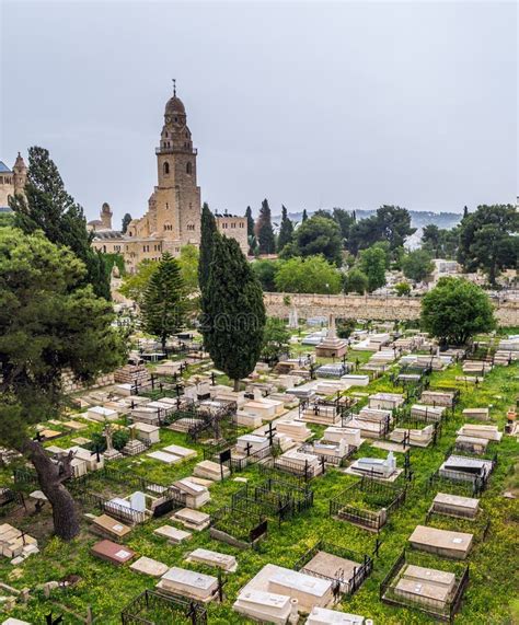 Muslim Mosque In The Jerusalem Stock Photo Image Of Cemetery Clouds