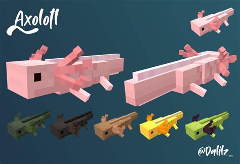 An Axolotl Model I Made For A Possible Mod About Mexican Culture