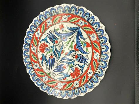 Vintage Marmara Gini Special Hand Made Kutahya Turkish Art Pottery
