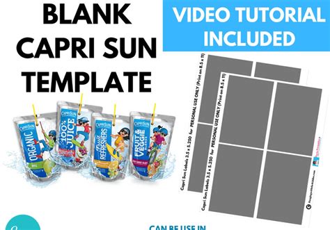 Capri Sun Template Free Printable Templates
