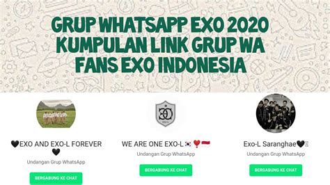 Berbicara mengenai grup whatsapp, ada beberapa langkah dan cara supaya kamu bisa masuk dengan mudah ke dalamnya. 99+ Link Grup WA EXO EXOL 2021 | Tautan Grup Whatsapp EXO ...