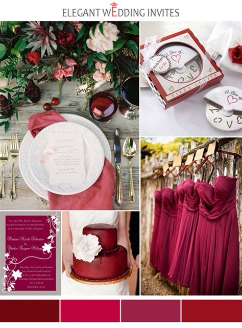 Cranberry Wedding Color Inspirations For Fall 2014