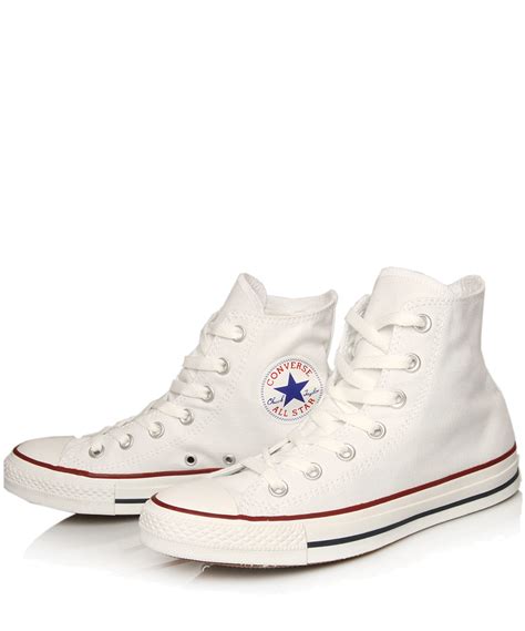 Lyst Converse White Chuck Taylor All Star Hi Top Trainers In White