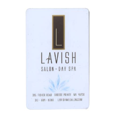 International day spa is not responsible for lost or stolen certificates. Lavish Salon & Day Spa - Gift Card http://actionbag.com ...