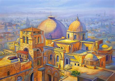 Painting The Splendor Of Jerusalems Old City Alex Levin