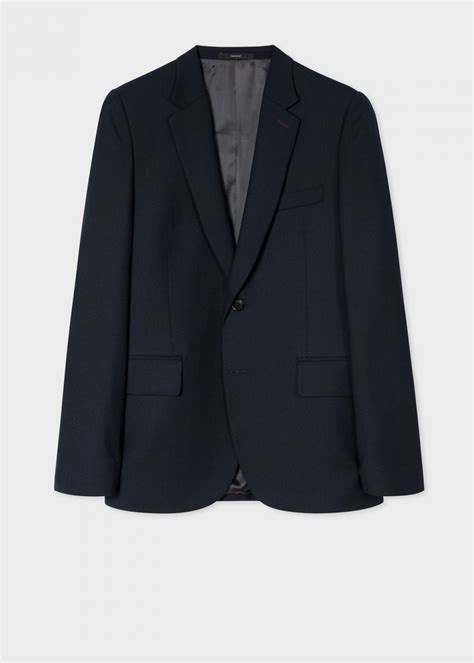 Paul Smith Tailored Fit Navy Wool A Suit To Travel In Blazer Navy