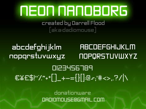 Neon Nanoborg Font
