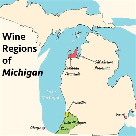 Michigan Wine Country Map