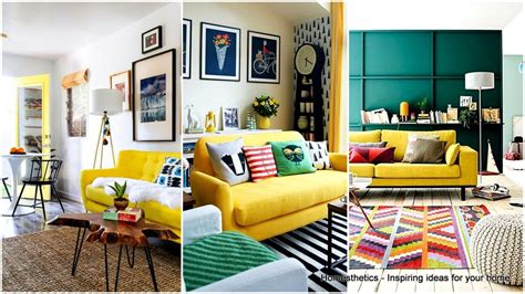 simple inspiration    style   yellow sofa homesthetics
