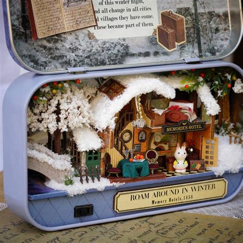 Holz + stoff + kunststoff，fertige produktgröße: SmallPocket DIY Puppenhaus Miniatur Haus Selber Bauen Zum ...