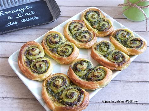 Dans la cuisine dHilary Escargots feuilletés à lail des ours Bear