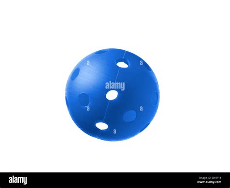 Blue Ball Isolated On A White Background Stock Photo Alamy