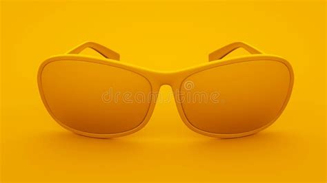 Yellow Sunglasses Isolated Summer Concept Stock Illustration Illustration Of Bright