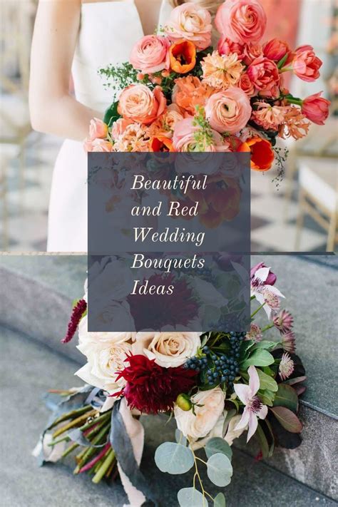 Beautiful And Romantic Red Wedding Bouquets Ideas Red Bouquet Wedding