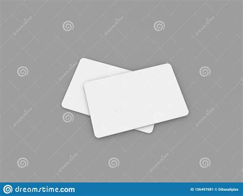 Business Cards On A Gray Background Stock Illustration Illustration