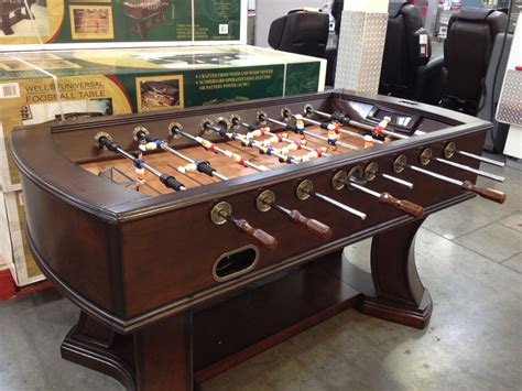 Get to know the different types of foosball tables to find out the best one to have for your game room or man cave. Foosball table with electronic scoring. $450 at Costco ...