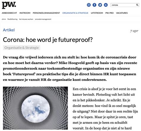 Corona Hoe Word Je Futureproof