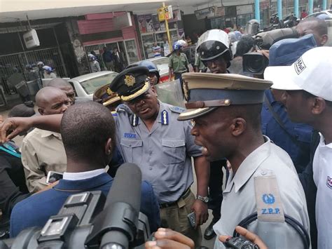 In Picturespolice Assault Journalists At Mdc Alliance Hq In Harare Bustoptv