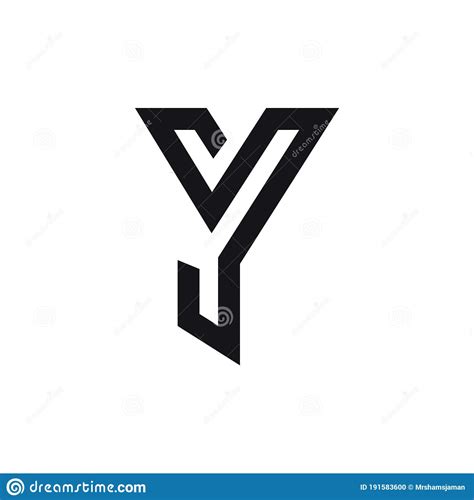 Initial Letter Y Logo Or Yy Logo Vector Design Template Stock Vector