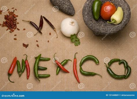 Ingredients Of Mexican Cuisine Stock Image Image Of Cook Nation