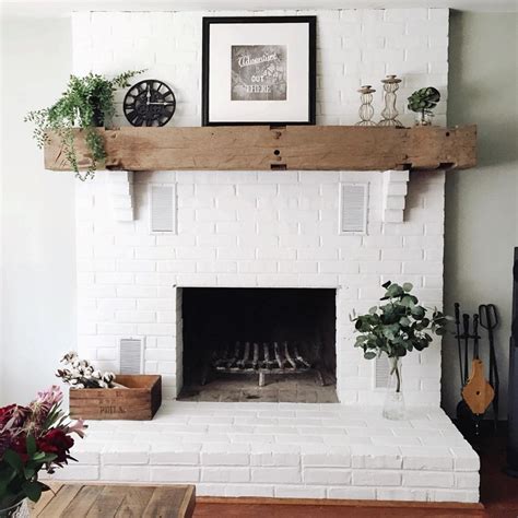 White Brick Fireplace Ideas For Your Living Room Decor