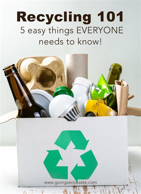Recycling Easy Things Everyone Needs To Know Going Zero Waste