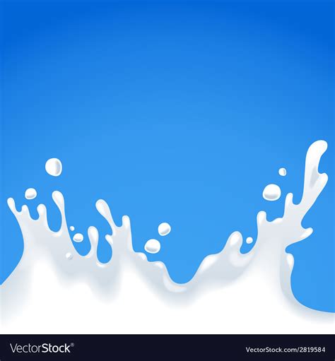 Milk Splash Royalty Free Vector Image Vectorstock