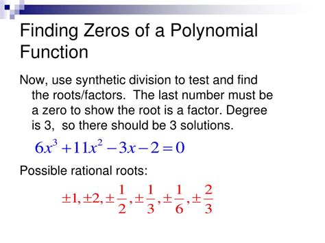 How To Find Zeros Of A Polynomial Function