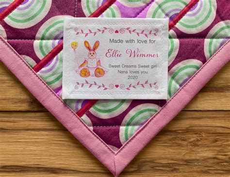 Large Quilt Labels Personalized Label Handmade Quilts Custom Etsy