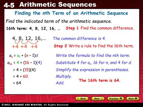 Ppt Find The Common Difference Of The Arithmetic Sequence 4 7 10 A68