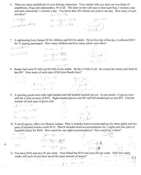 Menu algebra 2 / how to solve system of linear equations. Solving Systems of Equations Word Problems Worksheet ...